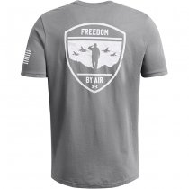 Under Armour Mens Freedom By Air T-Shirt - Heather Grey - 2XL