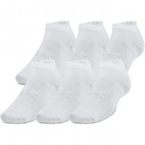 Under Armour Essential 6-Pack Low Cut Socks - White