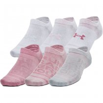 Under Armour Essential 6-Pack Low Cut Socks - Pink Elixir / Pink - XL