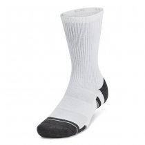 Under Armour Performance Tech 6-Pack Crew Socks - White / White - M