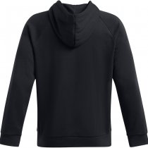 Under Armour Mens Rival Fleece Camo Chest Stripe Hoodie - Black / White - 2XL