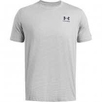 Under Armour Mens Freedom Veterans Day T-Shirt - Mod Grey / Navy Blue - L