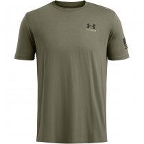 Under Armour Mens Freedom By Land T-Shirt - Marine OD Green / Black - XL