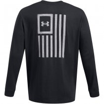 Under Armour Mens Freedom Flag Long Sleeve - Black / White - M
