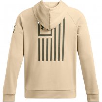 Under Armour Mens Freedom Flag Hoodie - Desert Sand / Olive - 2XL