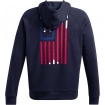 Under Armour Mens Freedom Flag Hoodie - Navy Blue / Steel - 2XL