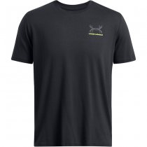 Under Armour Mens Schematic White Tail Short Sleeve - Black / Grey