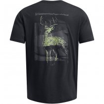 Under Armour Mens Schematic White Tail Short Sleeve - Black / Grey - M
