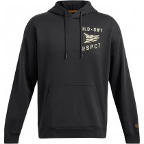Under Armour Mens Project Rock Icon Fleece Veterans Day Hoodie - Anthracite