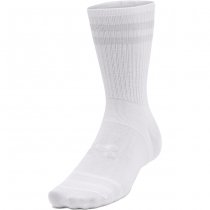 Under Armour Essential Unisex 6-Pack Crew Socks - White / White / Halo Grey - L