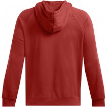 Under Armour Mens Rival Fleece Antler Hoodie - Earthen Orange / Dark Maroon - 2XL