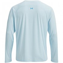 Under Armour Mens Fish Elite Long Sleeve - Stream / Ether Blue - 3XL