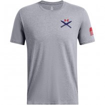 Under Armour Mens Freedom Spine T-Shirt - Grey
