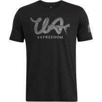 Under Armour Mens Freedom Military T-Shirt - Black / Grey