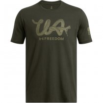 Under Armour Mens Freedom Military T-Shirt - Artillery Green - XL