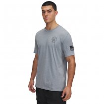 Under Armour Freedom Skull T-Shirt - Steel Light Heather / Black - S