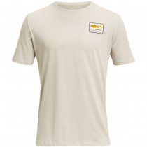 Under Armour Mens Walleye Short Sleeve - Sandstorm / Gold League - 3XL