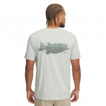 Under Armour Mens Bass Short Sleeve - Hydro Green / Silica Green - S