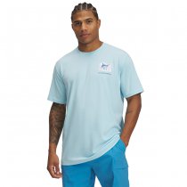 Under Armour Mens Marlin Capture Flag Short Sleeve - Stream / White - L