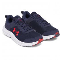 Under Armour Mens Charged Assert 10 Running Shoes - Navy Blue / Navy Blue / Red - 12.5