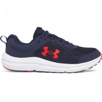 Under Armour Mens Charged Assert 10 Running Shoes - Navy Blue / Navy Blue / Red - 8.5