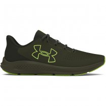 Under Armour Mens Charged Pursuit 3 Big Logo Running Shoes - Olive / Baroque Green / Morph Green - 11