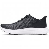 Under Armour Mens Charged Speed Swift Running Shoes - Black / White / White - 7.5