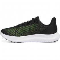 Under Armour Mens Charged Speed Swift Running Shoes - Black / Black / Hyper Green - 11