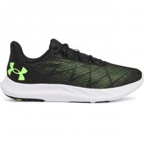 Under Armour Mens Charged Speed Swift Running Shoes - Black / Black / Hyper Green - 9