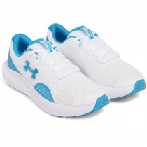 Under Armour Mens Surge 4 Running Shoes - White / Ether Blue - 8