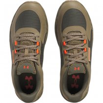 Under Armour Mens Bandit Trail 3 Running Shoes - Marine OD Green / Bayou / Ares Red - 10.5