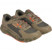 Under Armour Mens Bandit Trail 3 Running Shoes - Marine OD Green / Bayou / Ares Red - 11