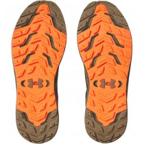 Under Armour Mens Bandit Trail 3 Running Shoes - Marine OD Green / Bayou / Ares Red - 13