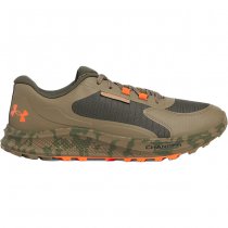 Under Armour Mens Bandit Trail 3 Running Shoes - Marine OD Green / Bayou / Ares Red - 9.5