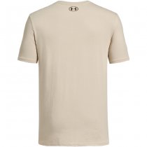 Under Armour Mens Freedom Left Chest T-Shirt - Desert Sand / Olive - M