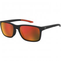 Under Armour Hustle Sunglasses - Shiny Black - Infrared Mirror