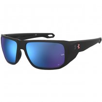 Under Armour Attack 2 Sunglasses - Matte Black - Blue Mirror