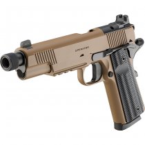 Springfield Armory 1911 Operator AOS Pistol 5.75 Inch Threaded Barrel .45 ACP - Coyote