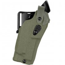 Safariland 6360RDS ALS/SLS Mid-Ride Holster STX Cordura Glock 17 MOS RedDot & TacLight - Ranger Green - Right