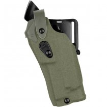 Safariland 6360RDS ALS/SLS Mid-Ride Holster STX Cordura Glock 17 MOS RedDot & TacLight - Ranger Green - Left
