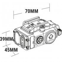 RovyVon GL5 Pro 4-in-1 Rail Mounted Light & Laser - Tan