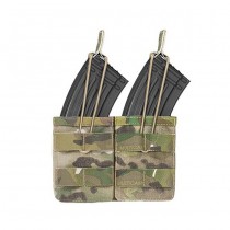 Warrior Double AK / SIG 550 Open Magazine Pouch - Multicam