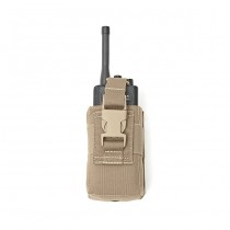 Warrior Laser Cut Adjustable Radio Pouch - Coyote