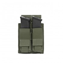 Warrior Double 9mm Pistol Magazine Pouch - Olive