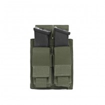 Warrior Double 9mm Pistol Magazine Pouch - Olive 1