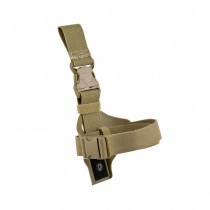 Safariland Lightweight Leg Shroud & Quick Release Leg Strap Complete Assembly - FDE Brown 1