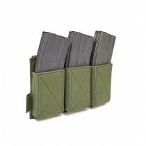 Warrior Triple Elastic Mag Pouch - Olive 1