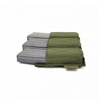 Warrior Triple Elastic Mag Pouch - Olive 2