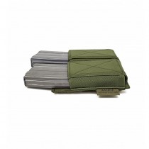 Warrior Double Elastic Magazine Pouch - Olive 3