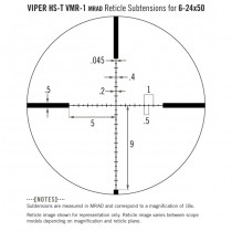 VORTEX Viper HS-T 6-24x50 Riflescope VMR-1 Reticle - MRAD 5